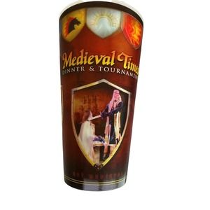 Medieval Times Dinner & Tournament Hard Plastic Holographic Collectible 16oz Cup